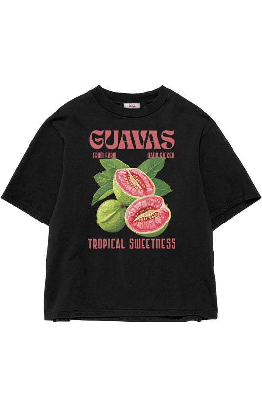 Tropical Sweetness Oversize Baskılı T-Shirt