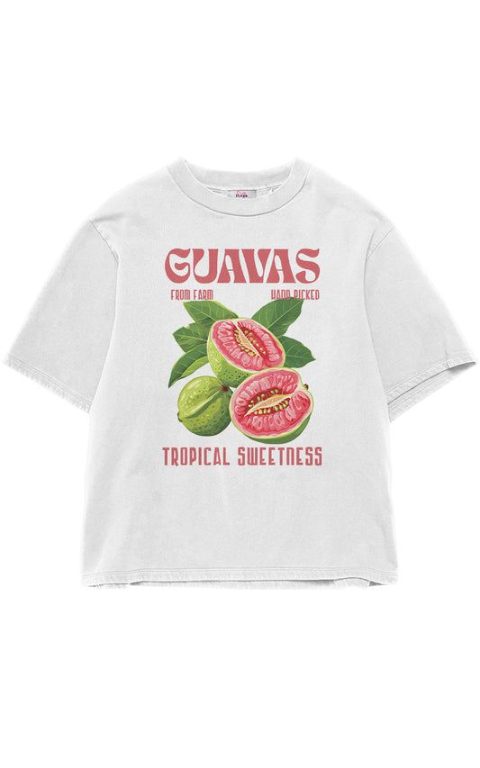 Tropical Sweetness Oversize Baskılı T-Shirt