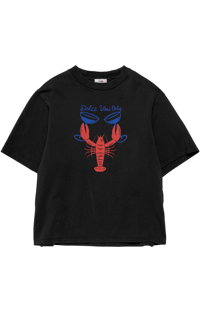 Dolce Vibes Only Oversize Baskılı T-Shirt
