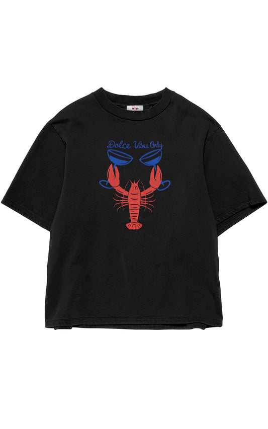 Dolce Vibes Only Oversize Baskılı T-Shirt